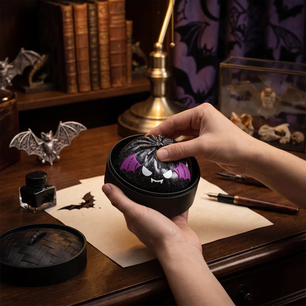 Spooky Bat Halloween Dumpling Squishy – view 6