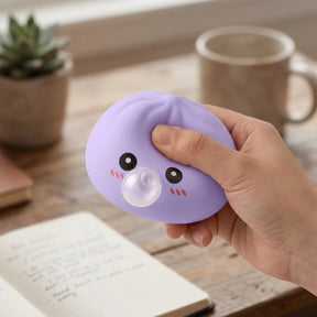 Big Blue Bubble-Blowing Dumpling Squishy – view 6