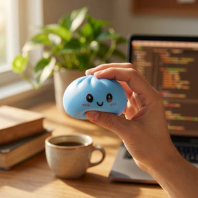 Ocean Blue Dumpling Squishy – view 7