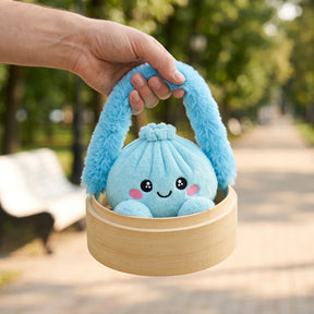 Sky Blue Dumpling Squishy Plush – view 6
