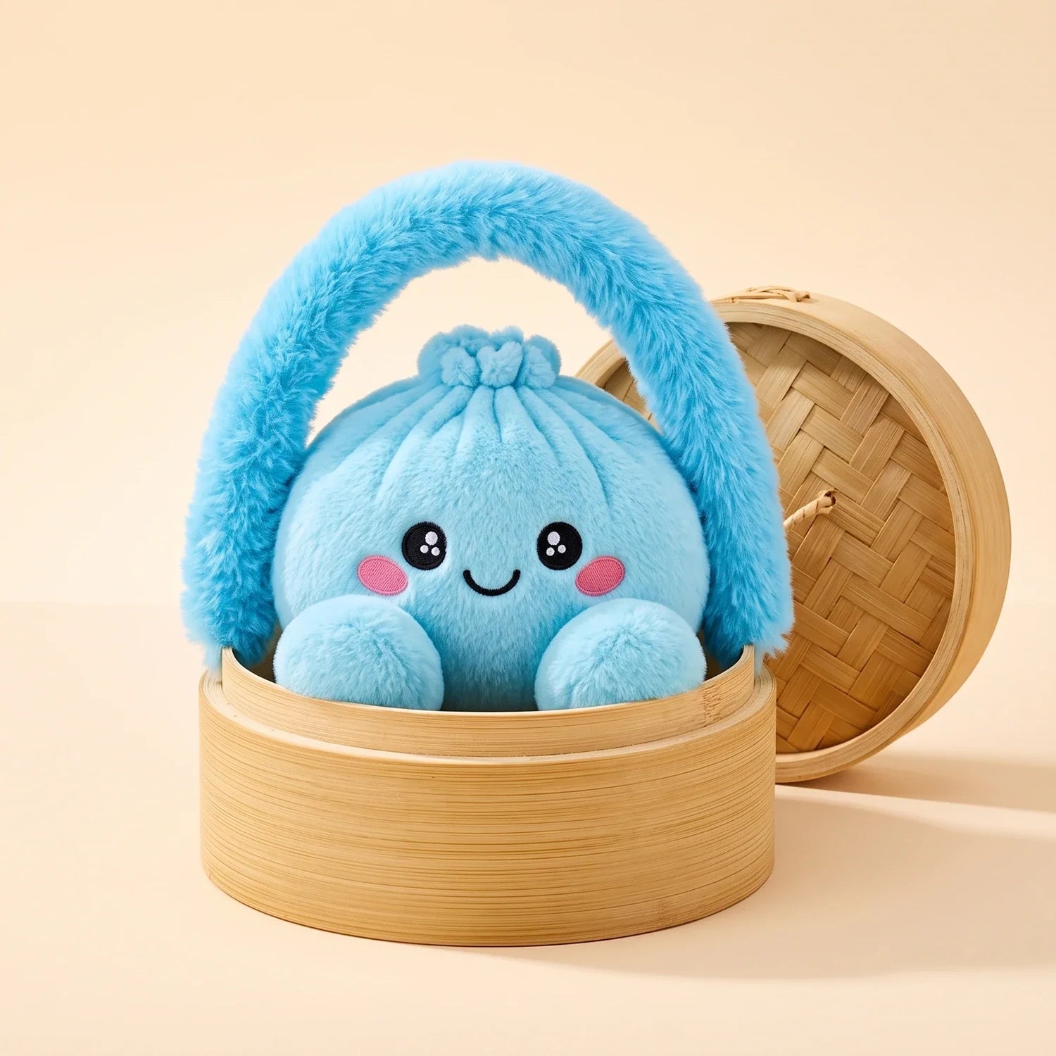 Sky Blue Dumpling Squishy Plush – view 2