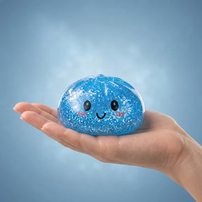 Blue Glitter Dumpling Squishy – view 3