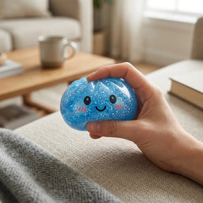 Blue Glitter Dumpling Squishy – view 7