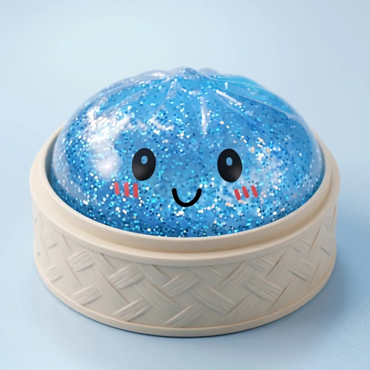 Blue Glitter Dumpling Squishy – view 2