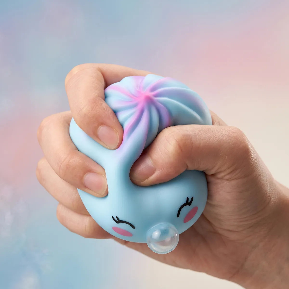 Frost Blue Rare Bubble-Blowing Dumpling Squishy – view 5