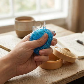 Sapphire Blue Unicorn Glitter Dumpling Squishy – view 6