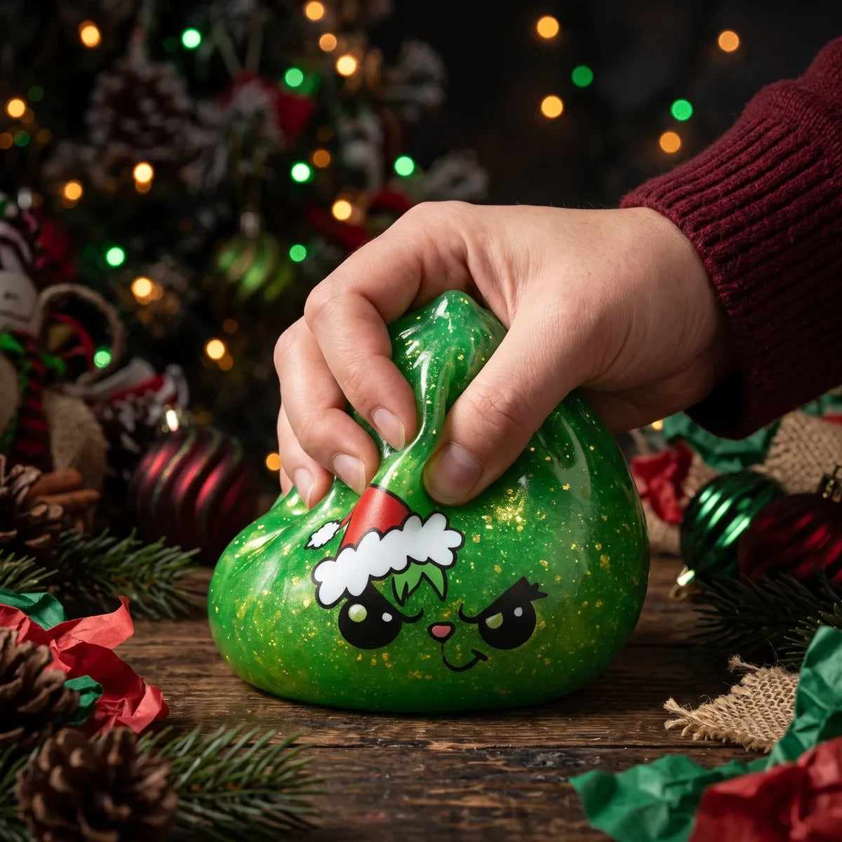 Grumpy Christmas Evil Dumpling Squishy – view 5