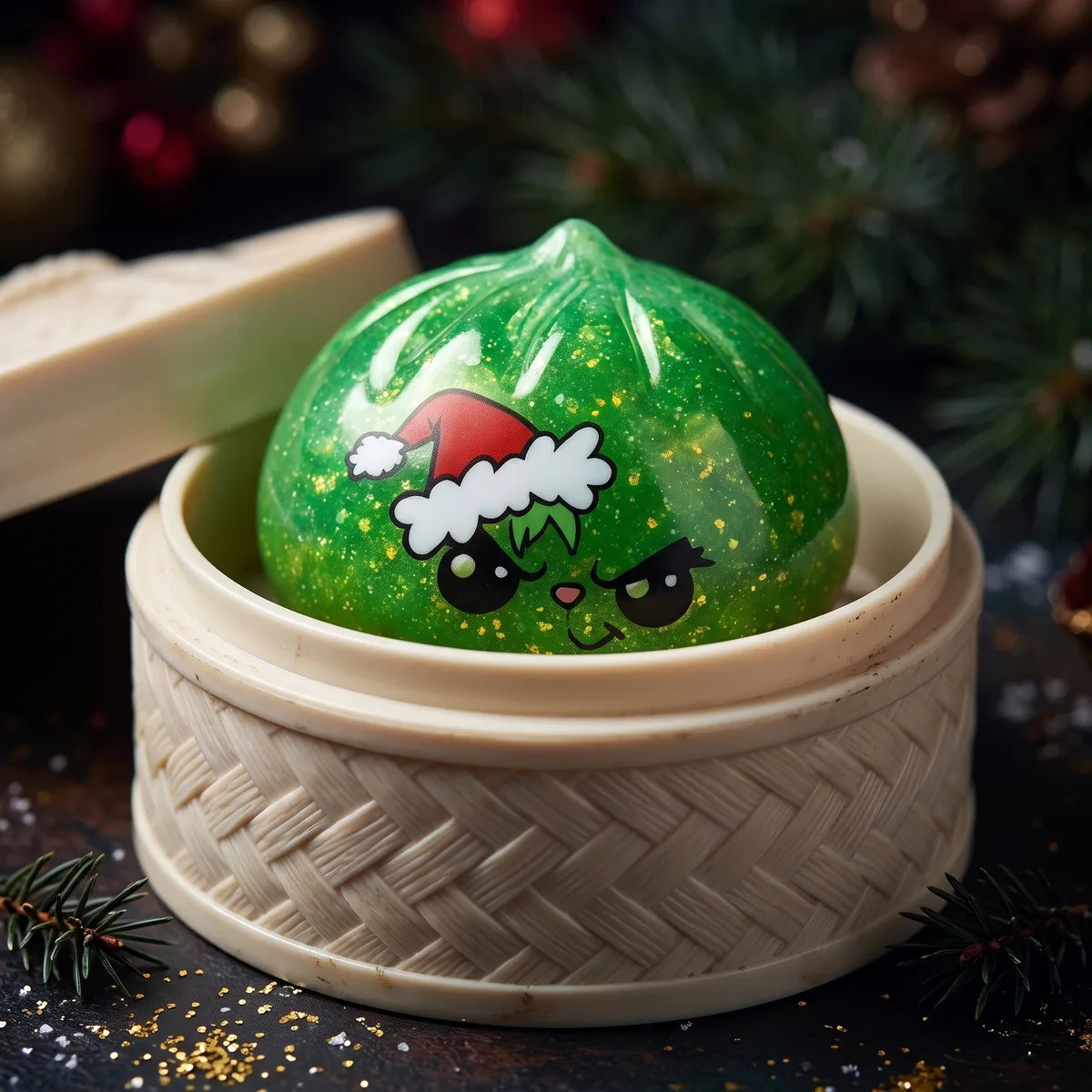Grumpy Christmas Evil Dumpling Squishy – view 2