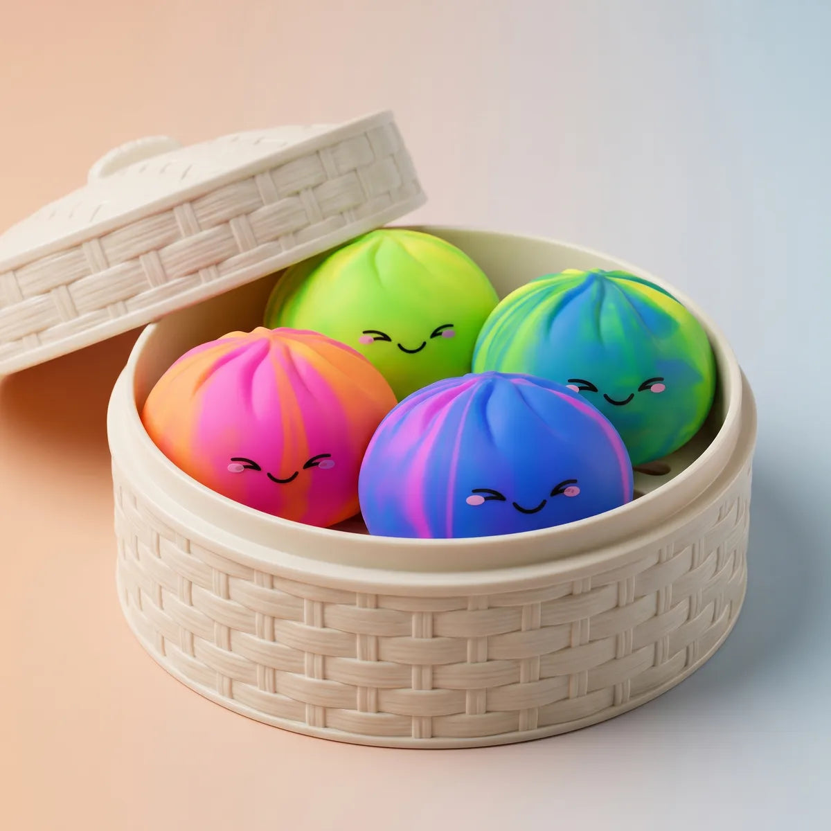 Rainbow Colorful Dumpling Squishy – view 3