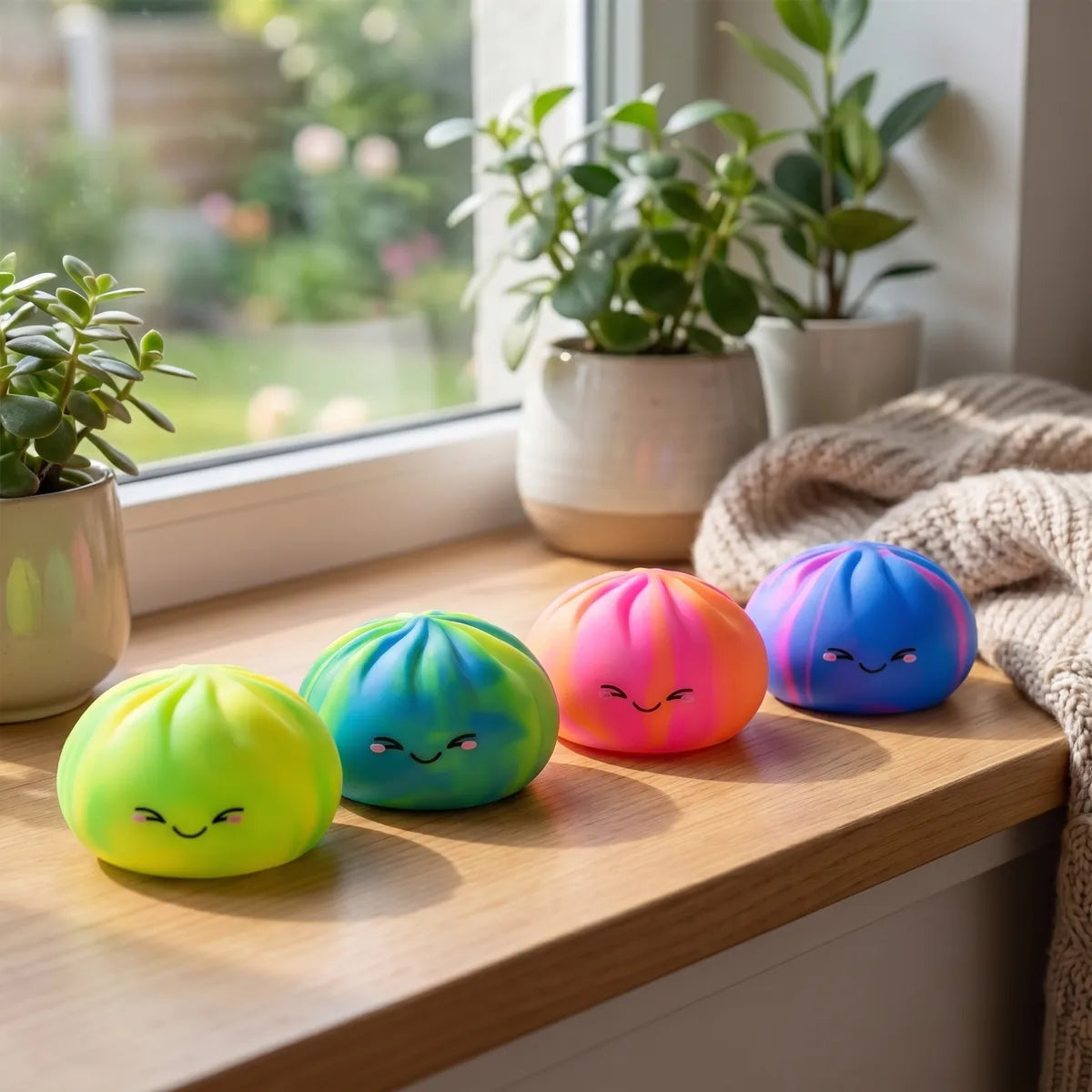 Rainbow Colorful Dumpling Squishy – view 9