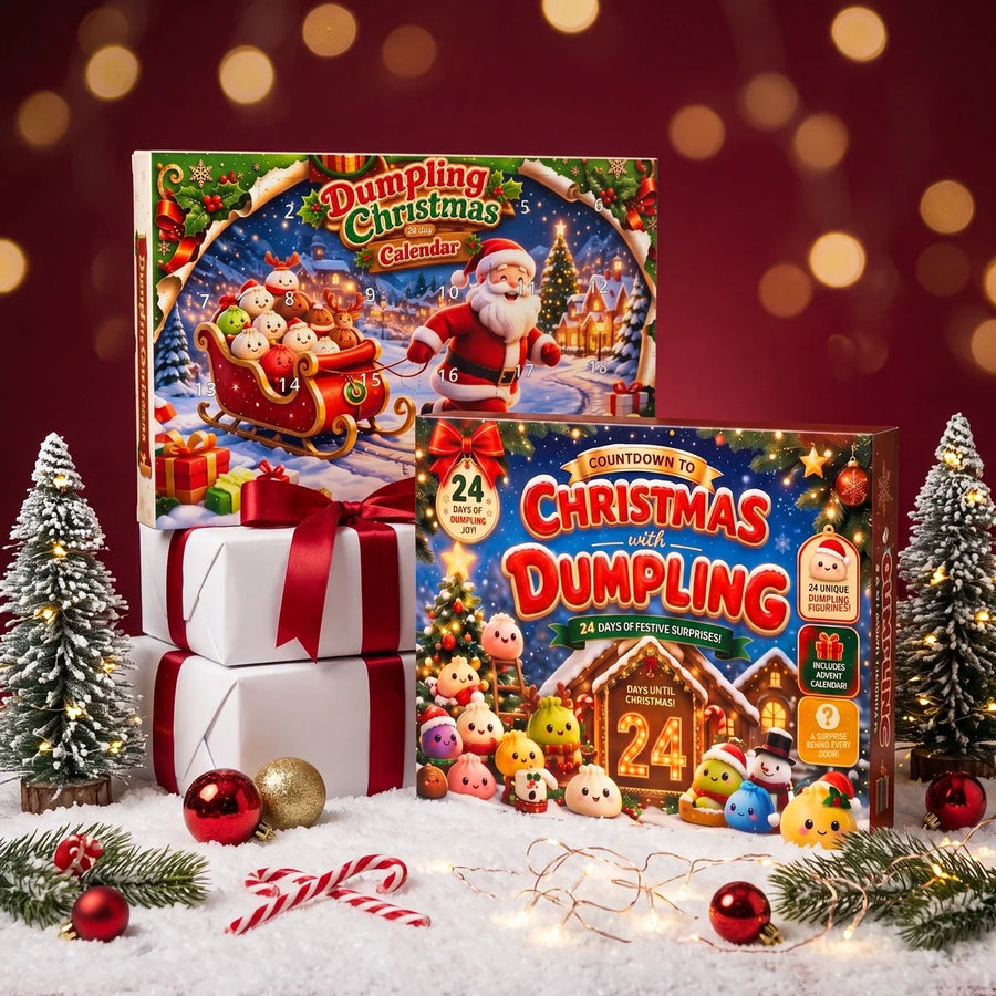 Christmas Duo Dumpling Squishy Advent Calendar Set 48 Pieces