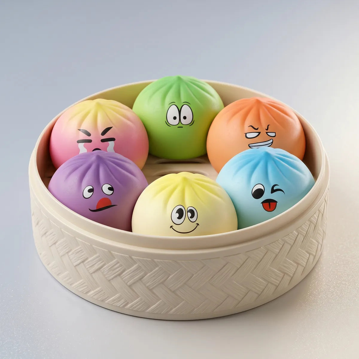 Pillowy Dumpling Squishy Mystery Bun Fidget Toy – view 3