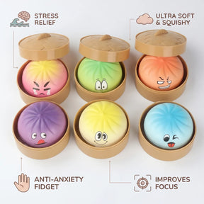 Pillowy Dumpling Squishy Mystery Bun Fidget Toy – view 7