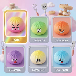 Pillowy Dumpling Squishy Mystery Bun Fidget Toy – view 2