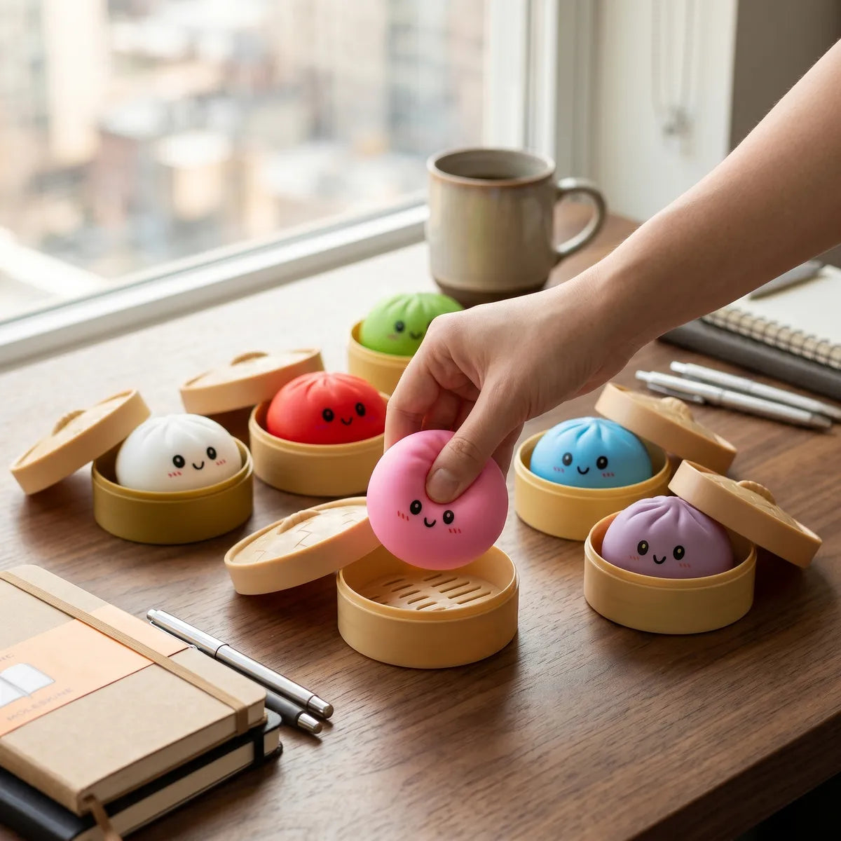Plain Dumpling Squishy Set 6 Pieces – view 7
