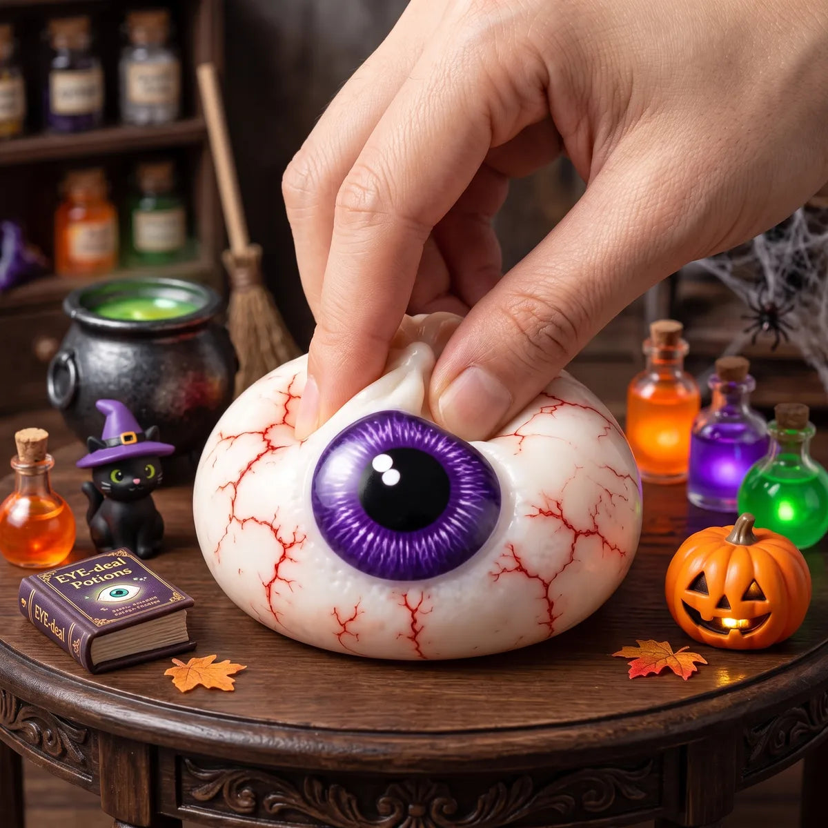 Creepy Eyeball Halloween Dumpling Squishy – view 5