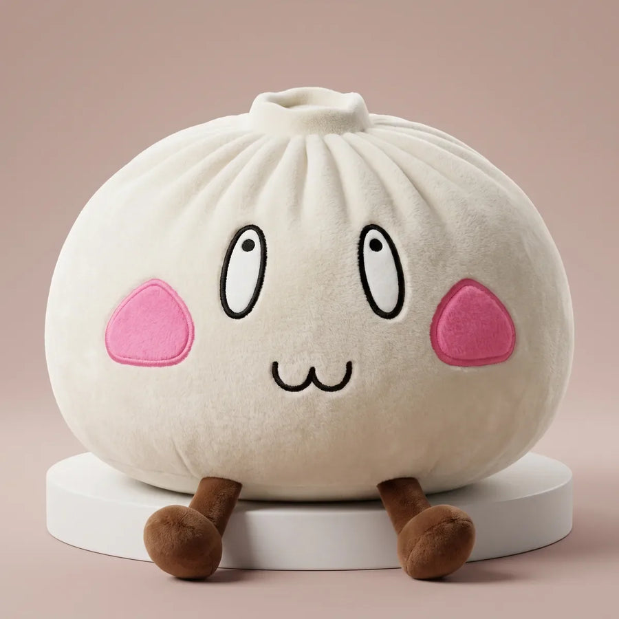 Giant Funny Happy Dumpling Squishy Plush