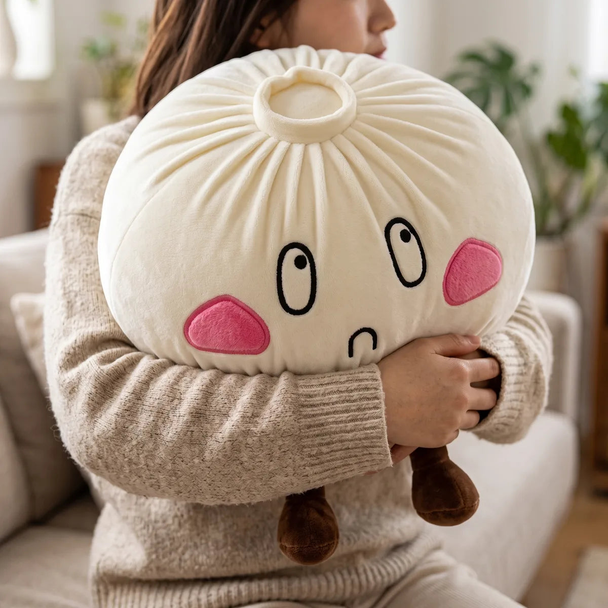 Giant Funny Sorrow Dumpling Squishy Plush – view 5