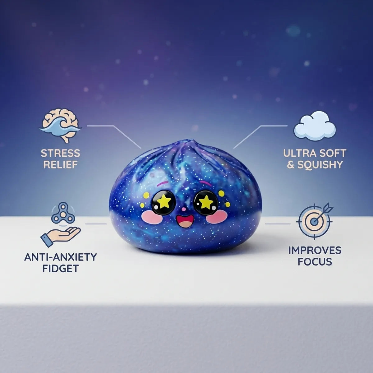 Cosmic Galaxy Dumpling Squishy – view 5