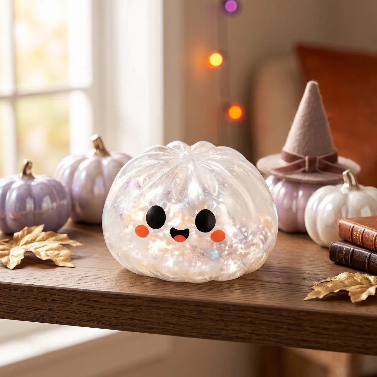 Glitter Ghost Halloween Dumpling Squishy – view 7