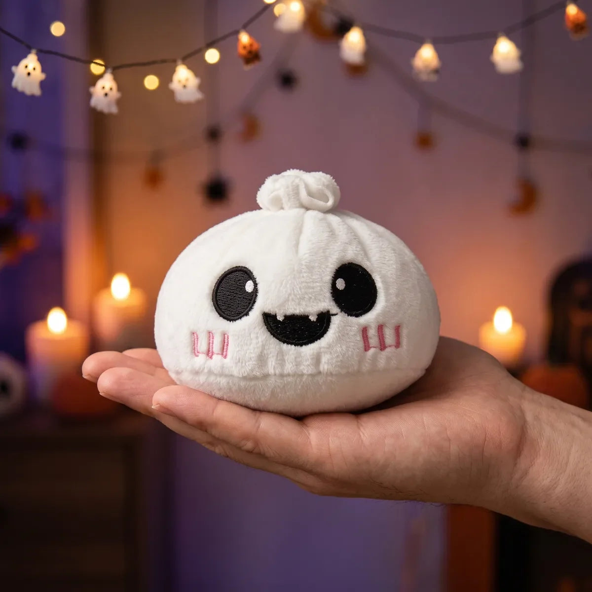 Moonlit Ghost Halloween Dumpling Squishy Plush – view 3