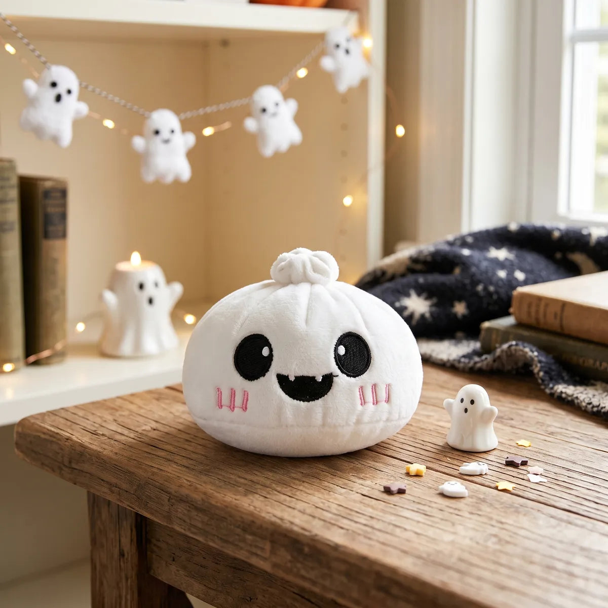 Moonlit Ghost Halloween Dumpling Squishy Plush – view 6