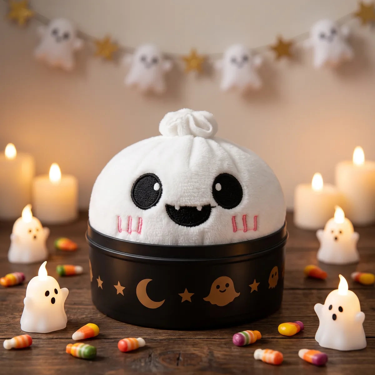 Moonlit Ghost Halloween Dumpling Squishy Plush – view 2