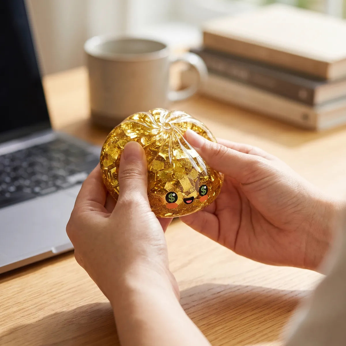 Ultra Rare Lucky Gold Dumpling Squishy – view 7