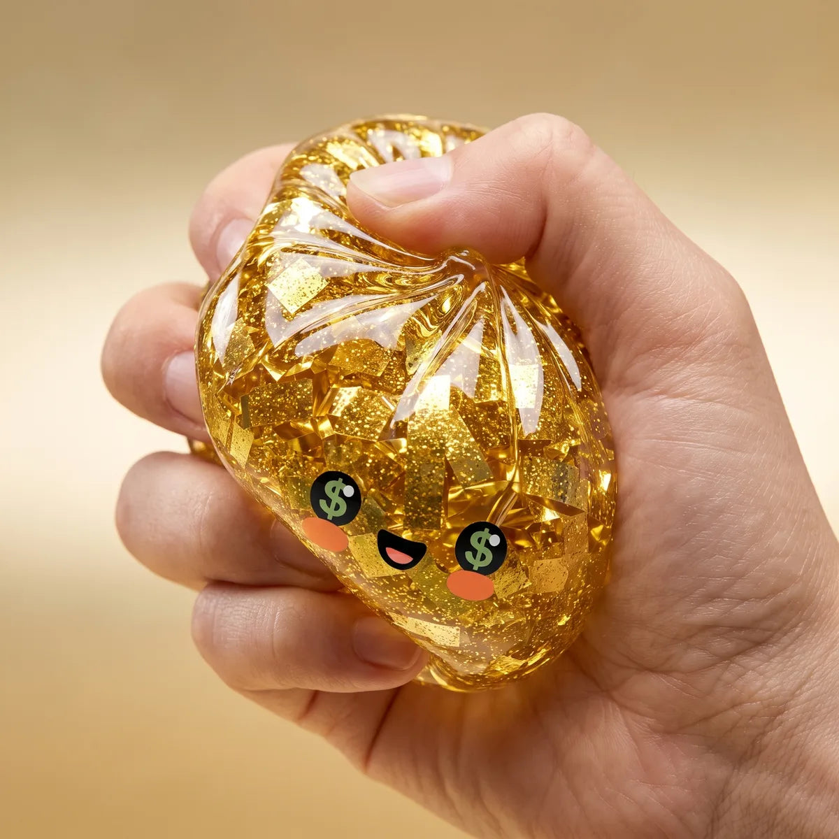 Ultra Rare Lucky Gold Dumpling Squishy – view 6