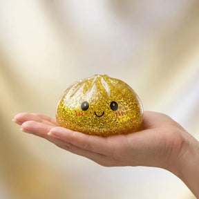 Luxe Gold Glitter Dumpling Squishy – view 3