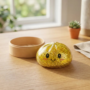 Luxe Gold Glitter Dumpling Squishy – view 7