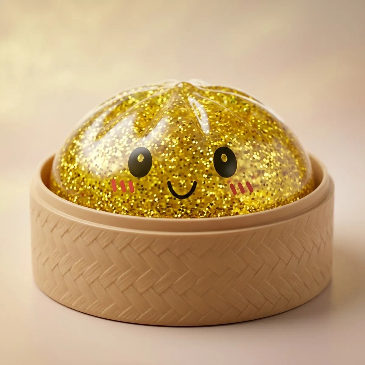 Luxe Gold Glitter Dumpling Squishy – view 2
