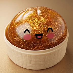 Treasure Gold Unique Glitter Dumpling Squishy – view 2