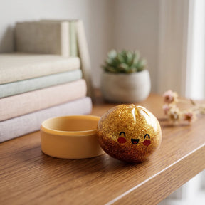 Treasure Gold Unique Glitter Dumpling Squishy – view 7