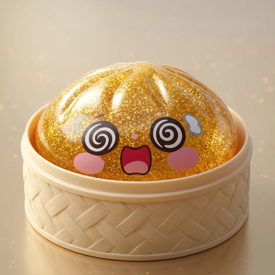 Lucky Golden Dumpling Squishy