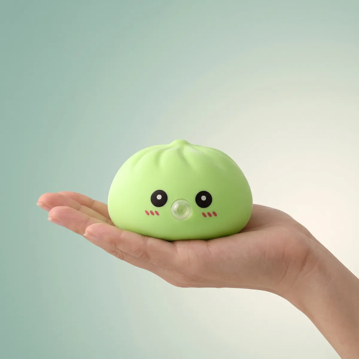 Fresh Green Bubble-Blowing Dumpling Squishy – view 3