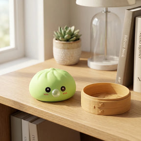 Fresh Green Bubble-Blowing Dumpling Squishy – view 7