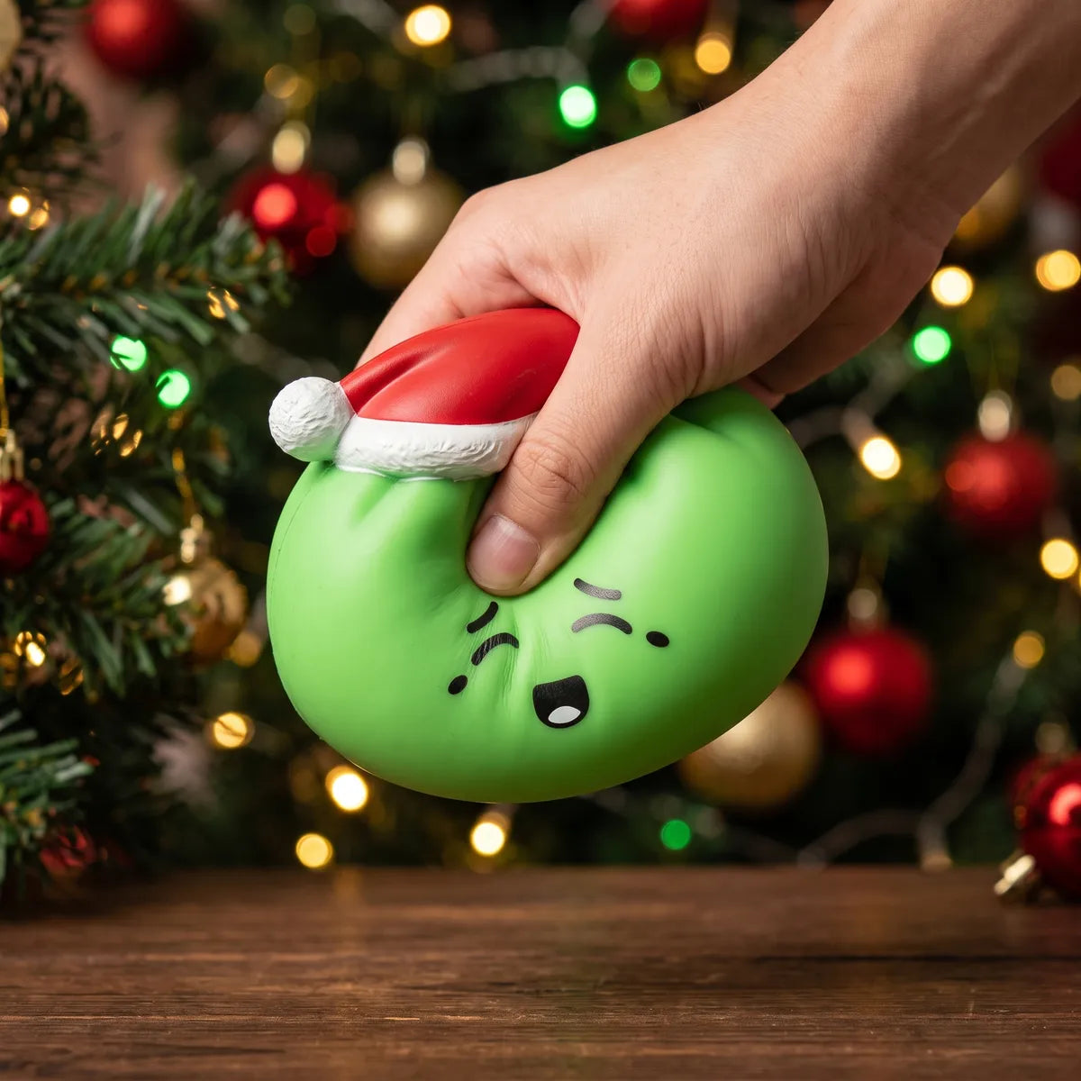 Elf Green Christmas Hat Dumpling Squishy – view 5