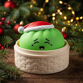 Elf Green Christmas Hat Dumpling Squishy – view 2