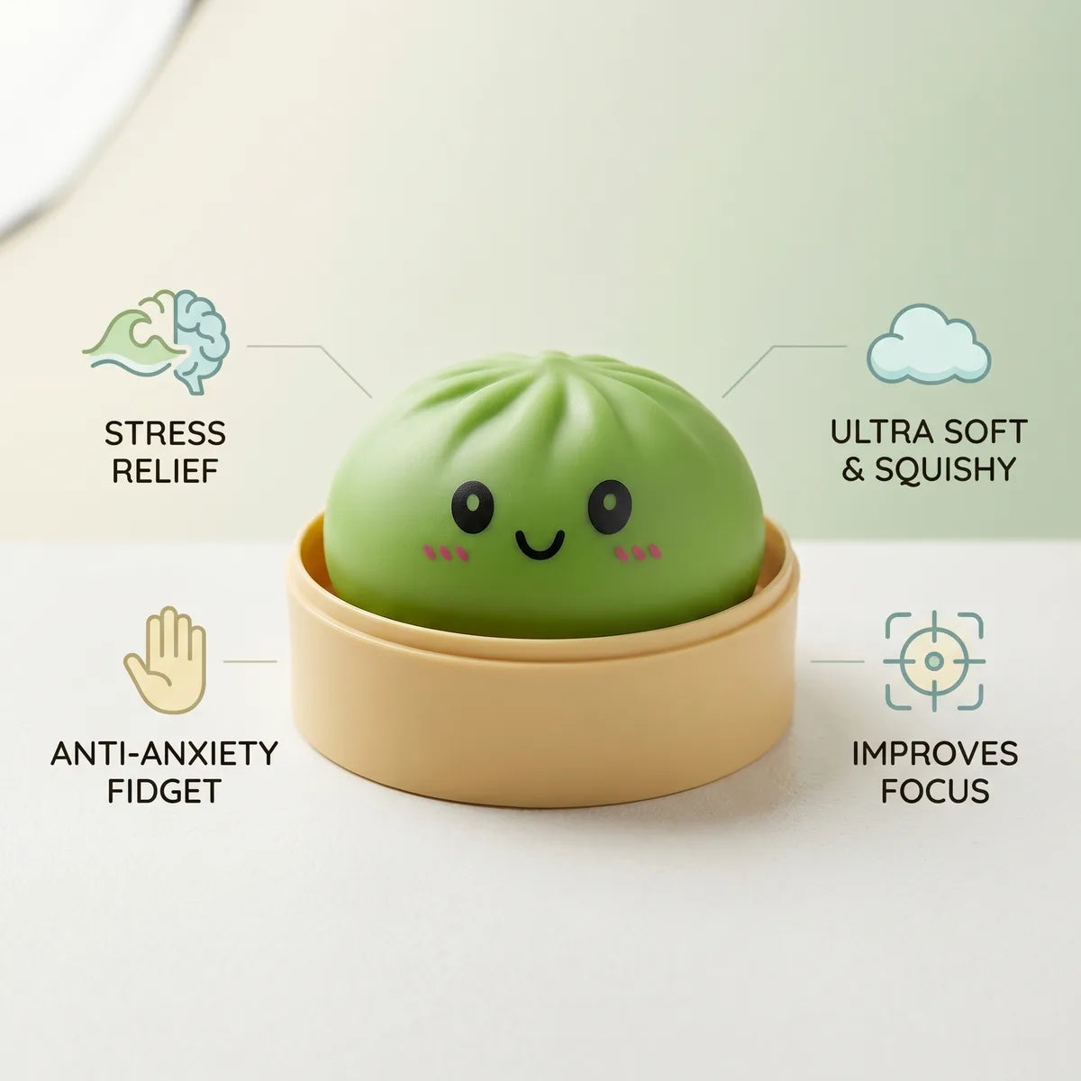 Matcha Green Dumpling Squishy – view 6