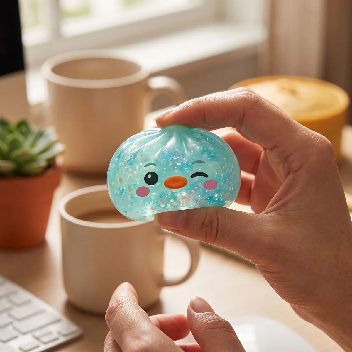 Minty Green Penguin Dumpling Squishy – view 6