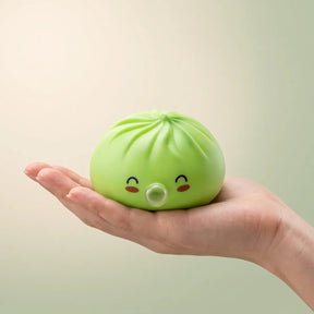 Matcha Green Rare Bubble-Blowing Dumpling Squishy – view 3