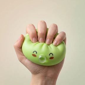 Matcha Green Rare Bubble-Blowing Dumpling Squishy – view 4