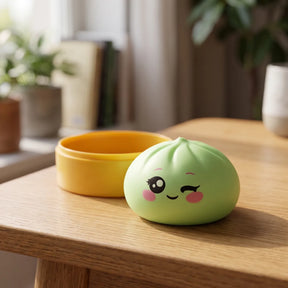 Pistachio Green Wink Dumpling Squishy – view 7
