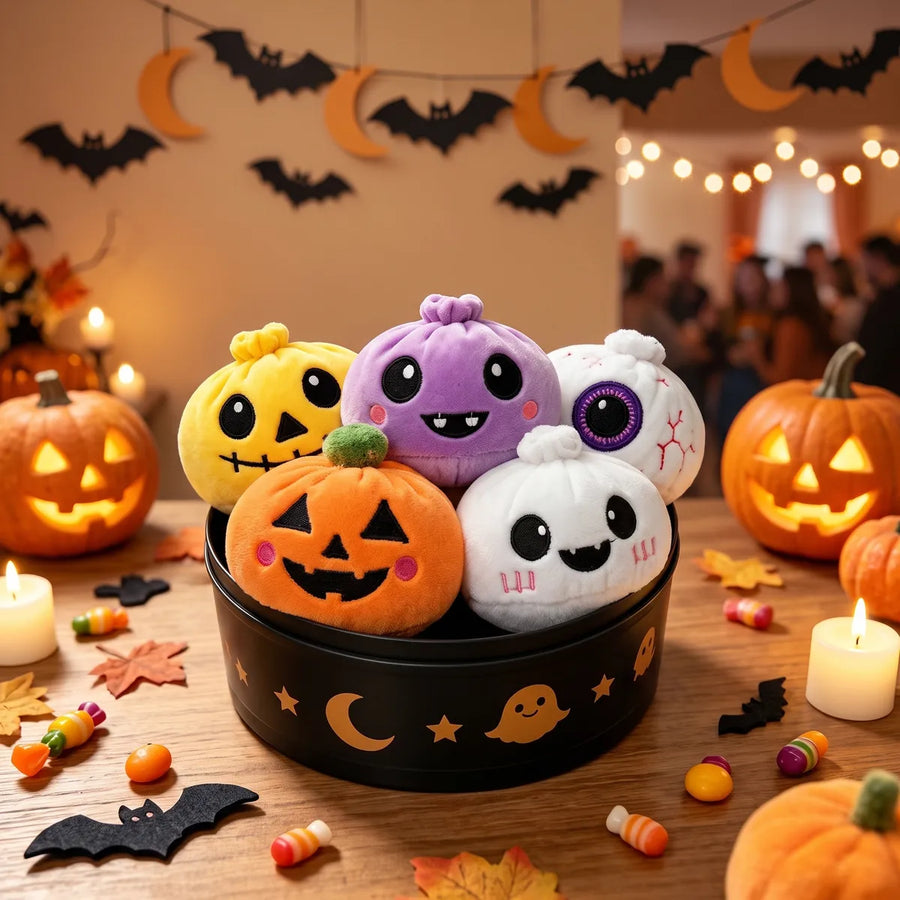 Spooky Halloween Dumpling Squishy Plush 5 Pieces Set