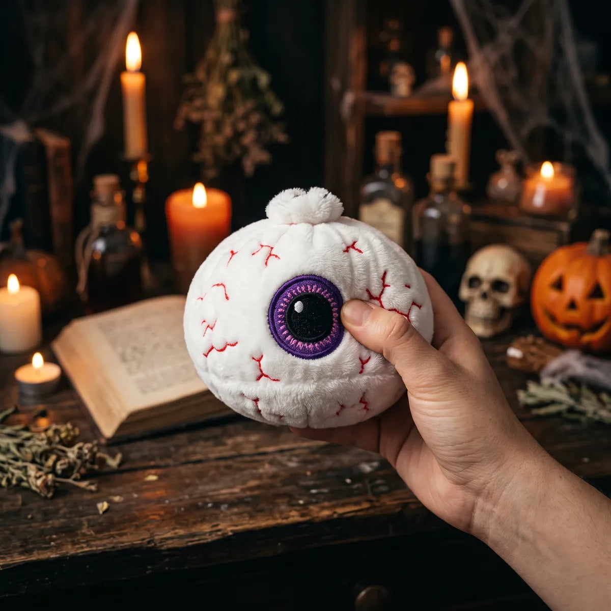 Watchful Halloween Eyeball Dumpling Squishy Plush – view 6
