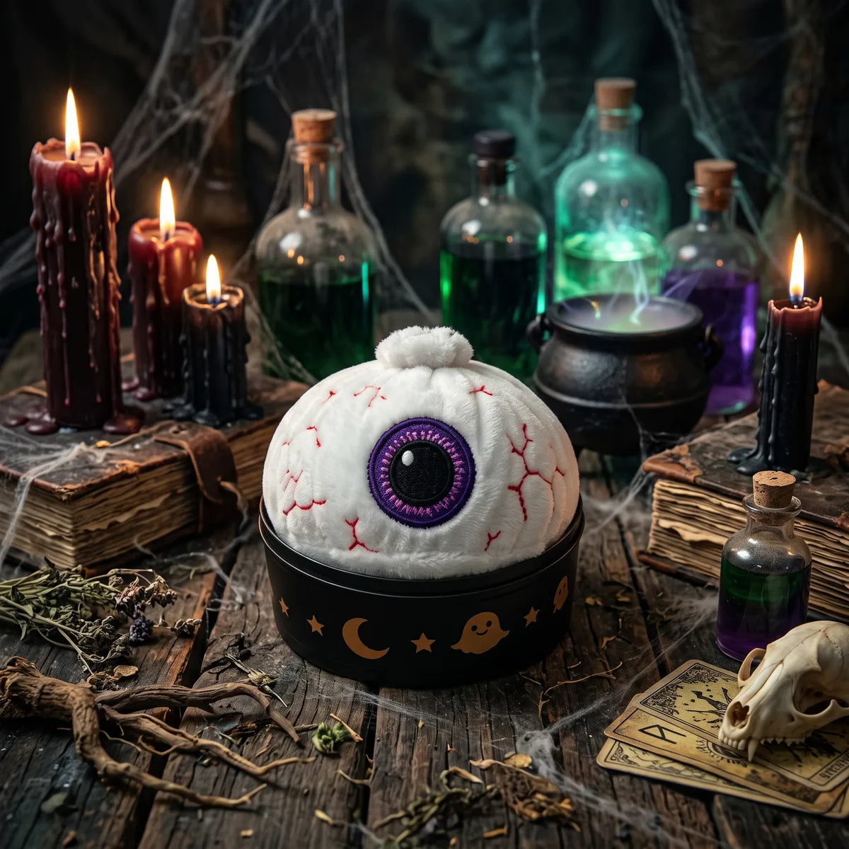 Watchful Halloween Eyeball Dumpling Squishy Plush – view 2