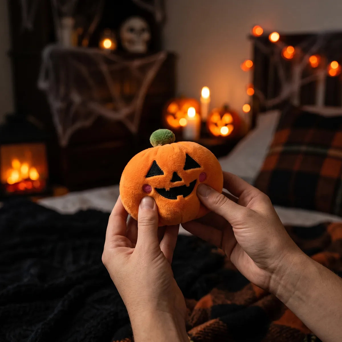 Harvest Halloween Pumpkin Dumpling Squishy Plush – view 5