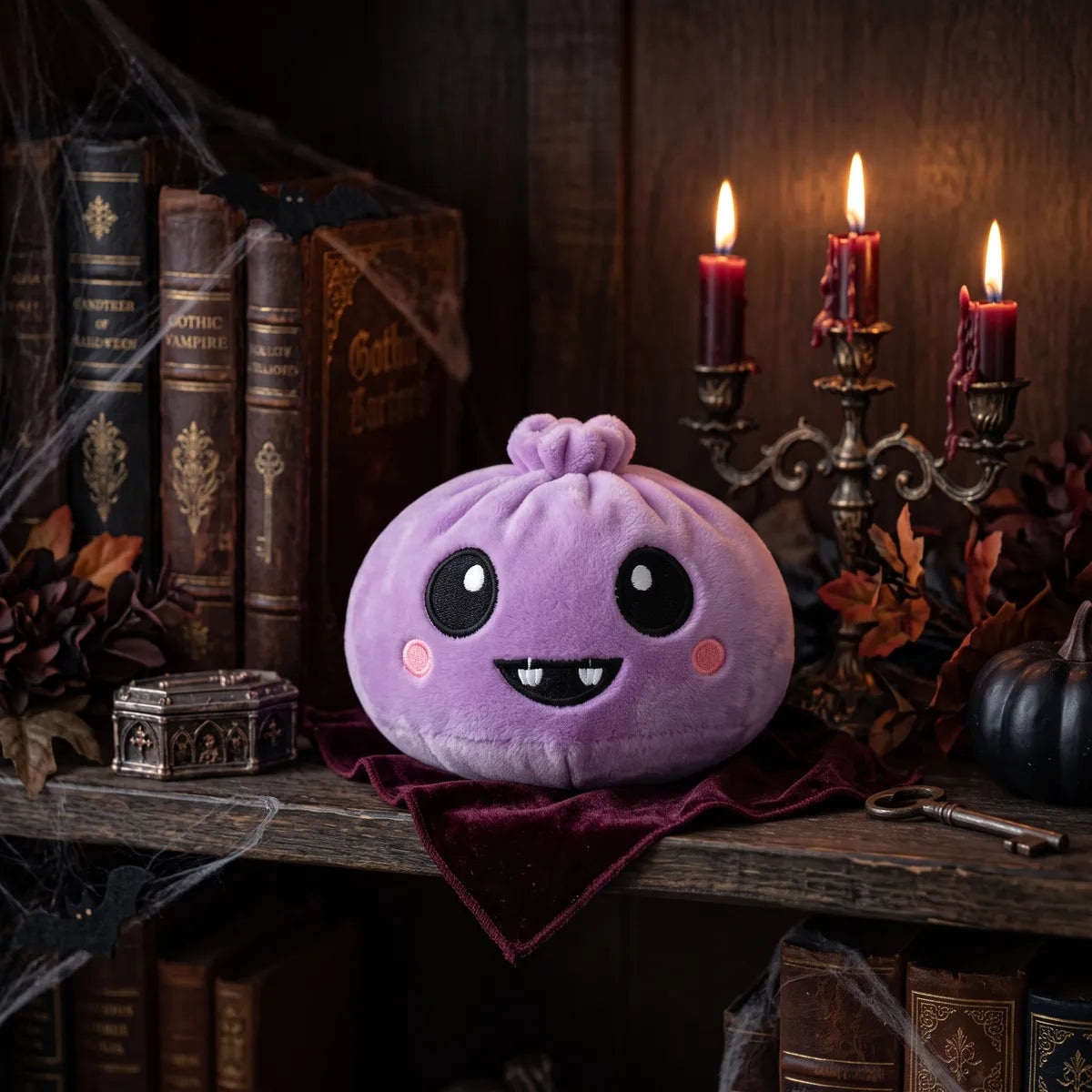 Velvet Halloween Vampire Dumpling Squishy Plush – view 6
