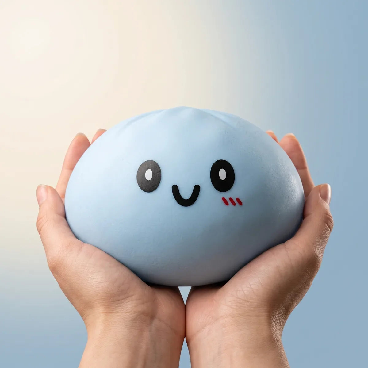 Jumbo Large Blue Dumpling Squishy – view 2
